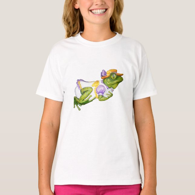 Carousel Animal Frog Photo T-Shirt (Framsida)