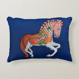 Carousel Animal Quagga Zebra Photo Pillow Prydnadskudde