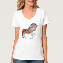 Carousel Animal Quagga Zebra Photo T-Shirt