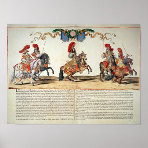 Carousel av Louis XIV Framsidan av tuilerierna Poster