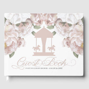 Carousel Baby Shower Guest Bok