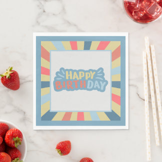 Carousel Circus Birthday Napkins Pappersservett