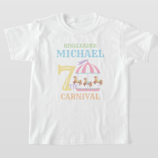 Carousel Circus Carnival Birthday Shirt Pastel T Shirt