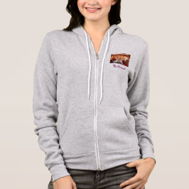"Carousel" Dam Zip-up Warm-up Hoodie Tröja