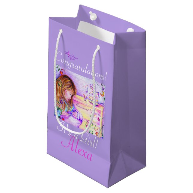 Carousel Dreams Anpassade Small Gift Bag (Framsidan Vinklad)