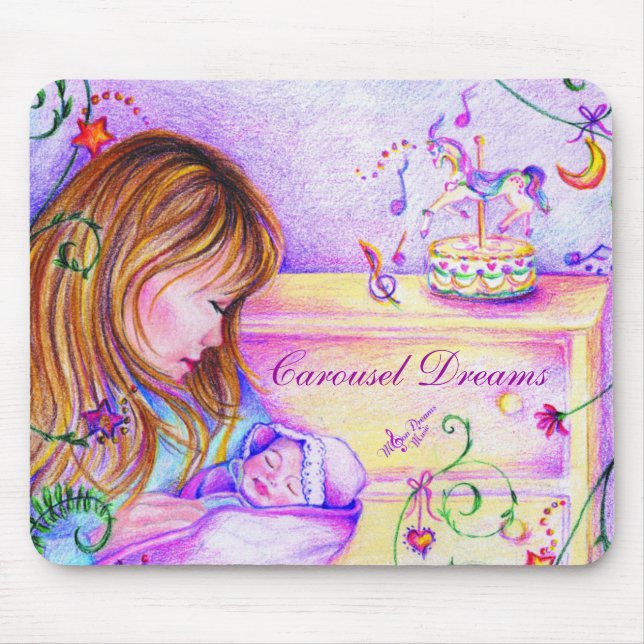 Carousel Dreams Mousepad Musmatta (Framsidan)