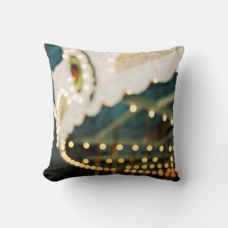 Carousel Dreams Retro Bokeh Photo Dekorativ kudde