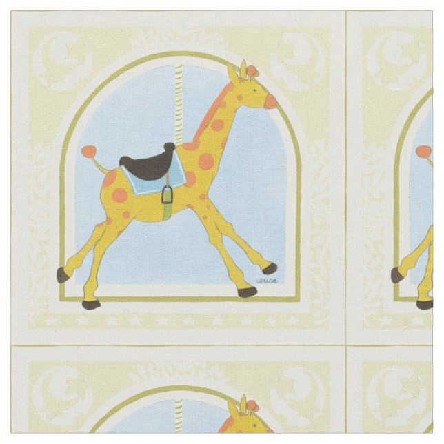 Carousel Giraffe från juni Erica Vess Tyg (Närbild)