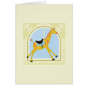 Carousel Giraffe, juni Erica Vess Hälsningskort
