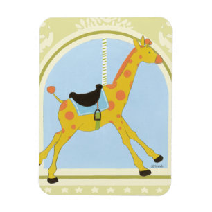 Carousel Giraffe, juni Erica Vess Magnet