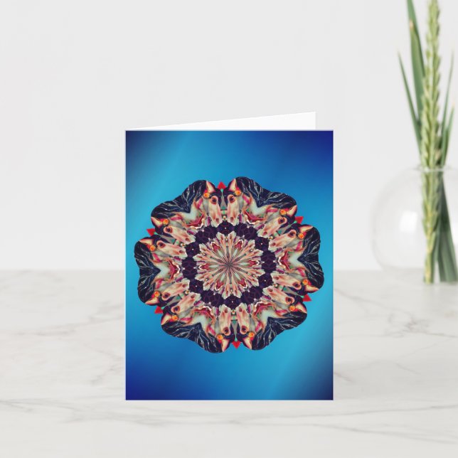 Carousel Horse Abstract Art Note Kort (Framsida)