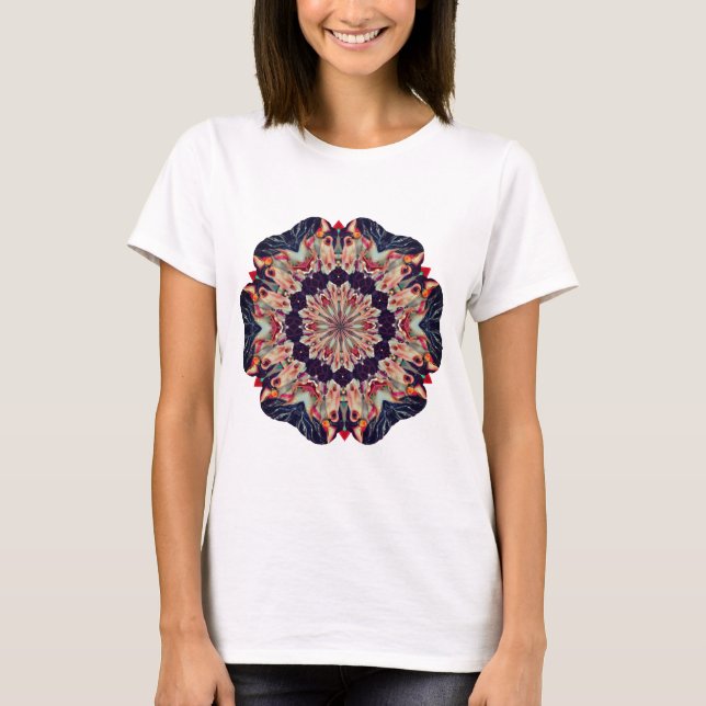 Carousel Horse Abstract Art T Shirt (Framsida)