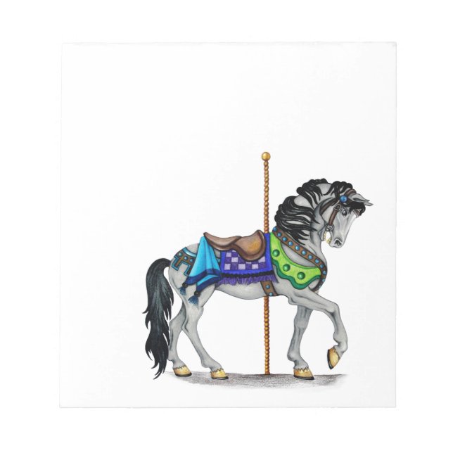 Carousel Horse Anteckningsblock (Framsida)