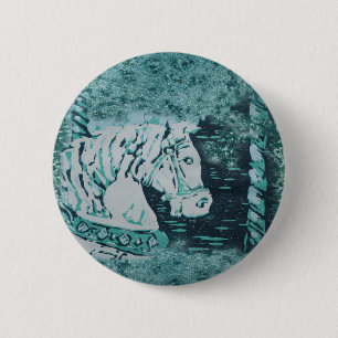 Carousel Horse Aquamarine Knapp