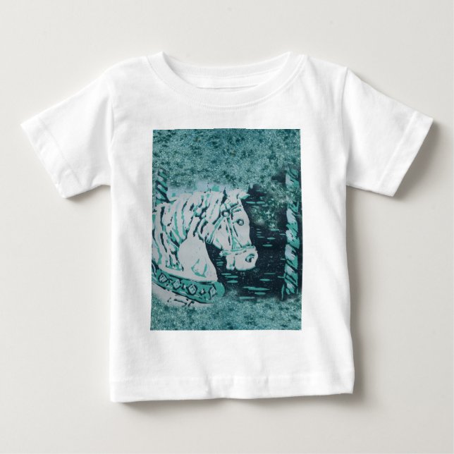 Carousel Horse Aquamarine Tee (Framsida)