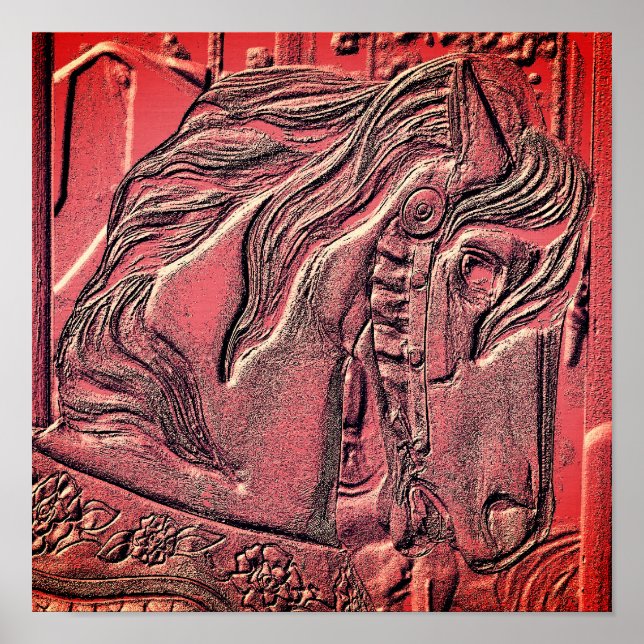 Carousel Horse Art Poster (Framsidan)