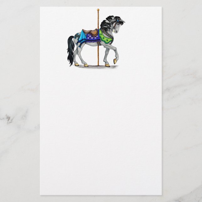 Carousel Horse Brevpapper (Framsida)