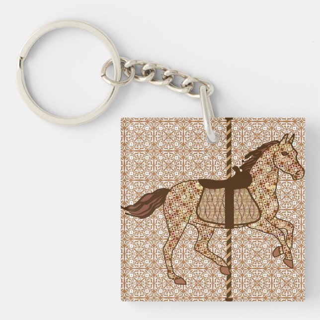 Carousel Horse - Chocolate Brown och Tan (Framsidan)