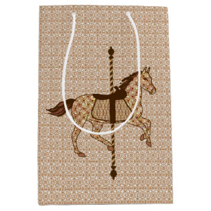 Carousel Horse - Chocolate Brown och Tan