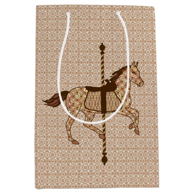 Carousel Horse - Chocolate Brown och Tan (Framsidan)