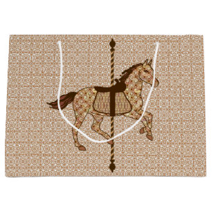 Carousel Horse - Chocolate Brown och Tan