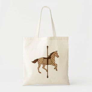 Carousel Horse - Chocolate Brown och Tan Tygkasse