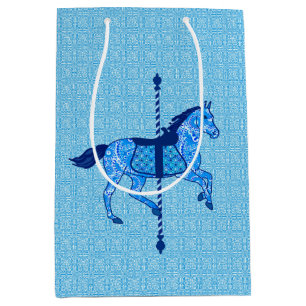 Carousel Horse - Cobalt and Himlar Blue