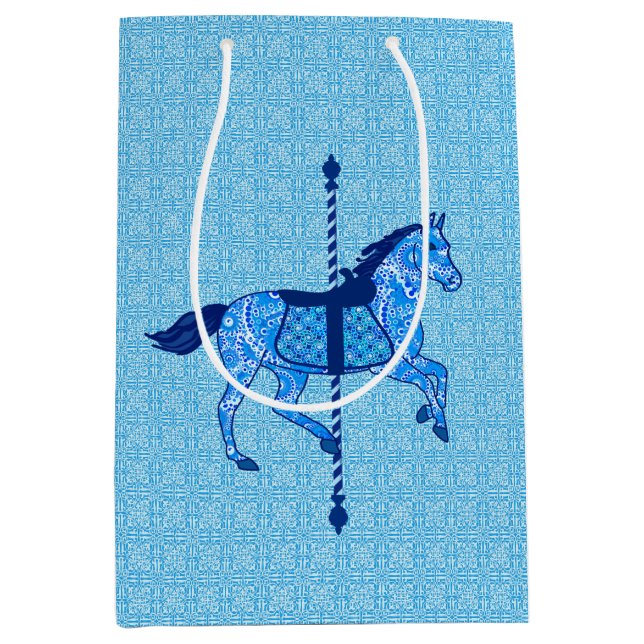 Carousel Horse - Cobalt and Himlar Blue (Framsidan)