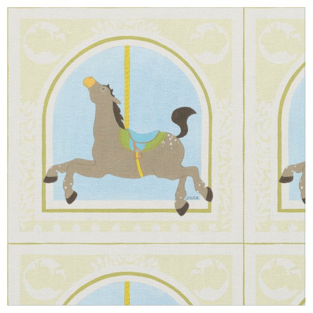 Carousel Horse från juni Erica Vess Tyg (Närbild)