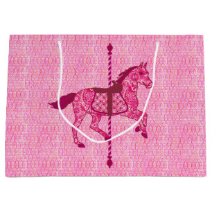 Carousel Horse - Fuchsia Rosa