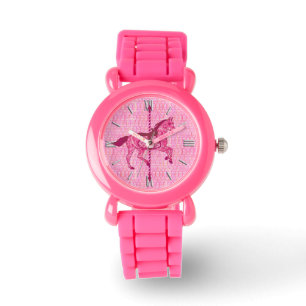 Carousel Horse - Fuchsia Rosa Armbandsur