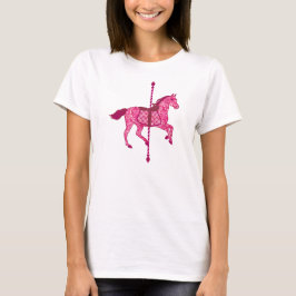 Carousel Horse - Fuchsia Rosa T-shirt