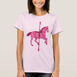 Carousel Horse - Fuchsia Rosa Tröja