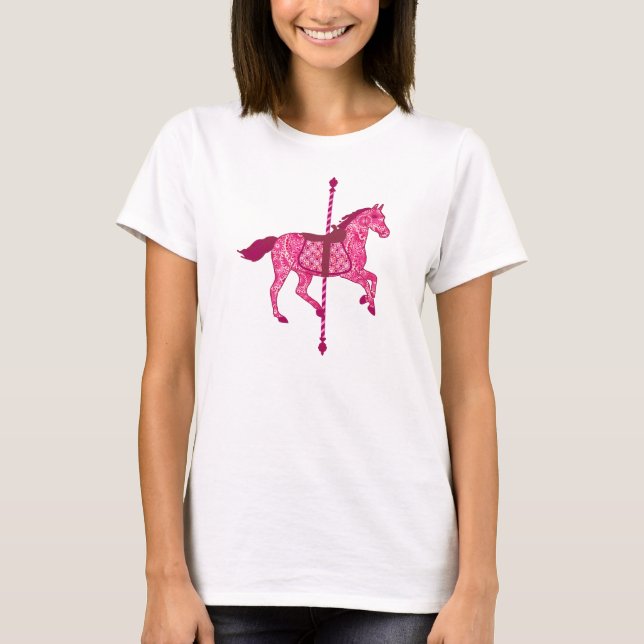 Carousel Horse - Fuchsia Rosa Tröja (Framsida)