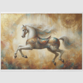 Carousel Horse Gothic Steam Punk Decoupage