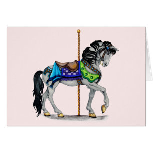 Carousel Horse Hälsningskort