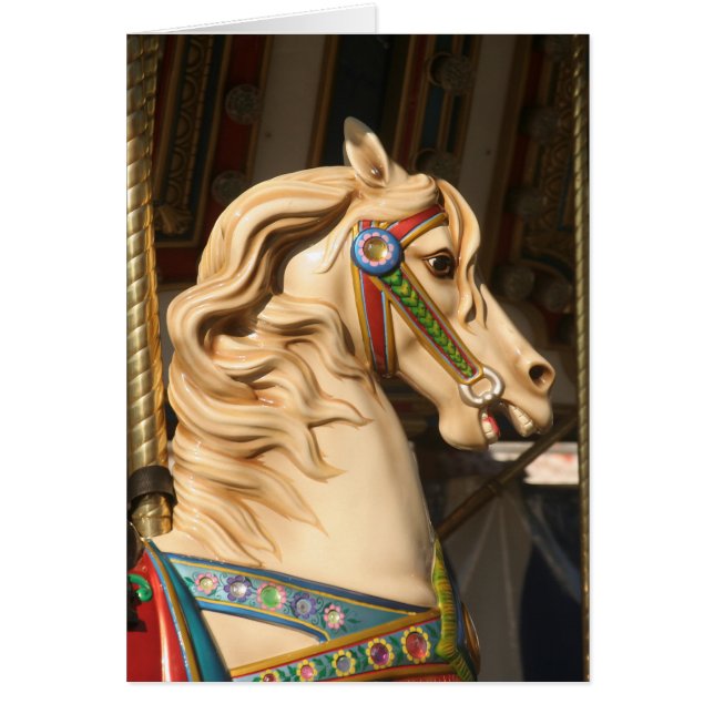 Carousel_Horse Hälsningskort (Framsidan)