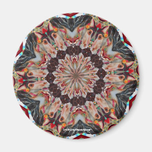 Carousel Horse Kaleidoscope Photo Magnet