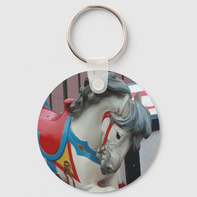 Carousel Horse Keychain Nyckelring (Framsida)