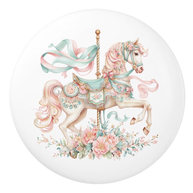 Carousel Horse Knopp (Framsidan)
