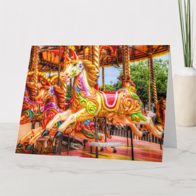 Carousel Horse Kort (Framsida)