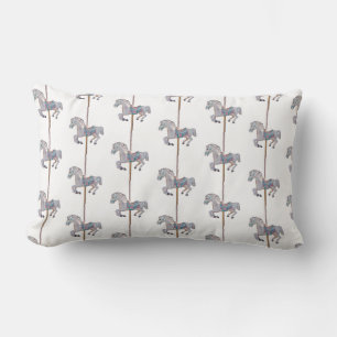 Carousel Horse Lumbar Pillow 13 x 21 tum Lumbarkudde