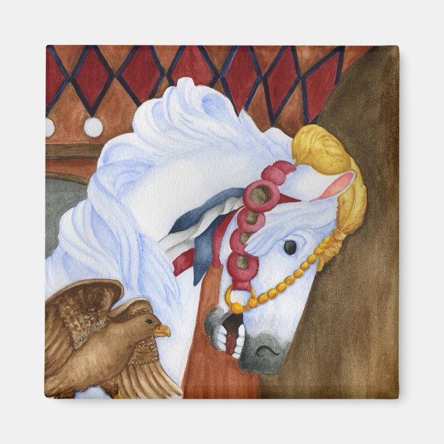 Carousel Horse Magnet (Framsidan)