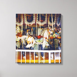 Carousel Horse på Canvas