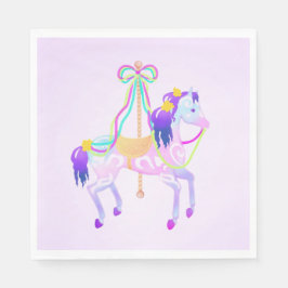 Carousel Horse party napkins Pappersservett