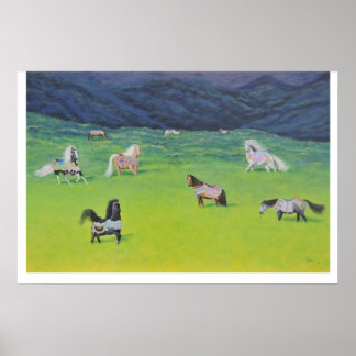 Carousel Horse Pension Poster