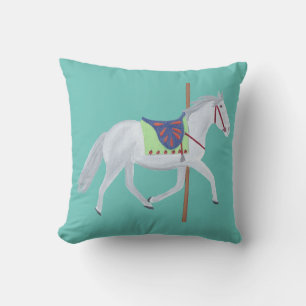 Carousel Horse Pillows for Baby Nursery Room Kudde