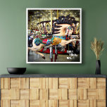 Carousel Horse Sparkly Ljus Hitta din Vild Poster<br><div class="desc">"Hitta din vild." Med den här färgstarka karusellfotoillustrationen kan du nästan känna både opa-pa-musiken och uppåt och nedåt av den korsförhörda varje gång du tittar på just denna coola och unika poster. Gör en underbar gåva till någon speciell, eller till och med dig själv! Du kan enkelt anpassa den här...</div>