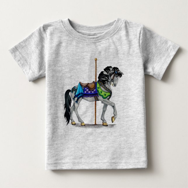 Carousel Horse Tee Shirt (Framsida)