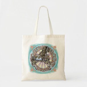 Carousel Horse Tote Bag Tygkasse